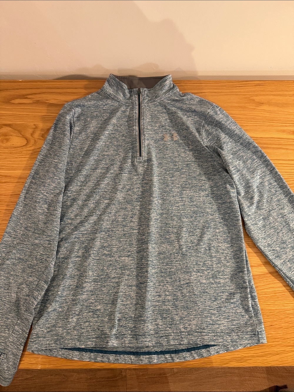 Under Armour Teal Heathered Quarter-Zip Pullover